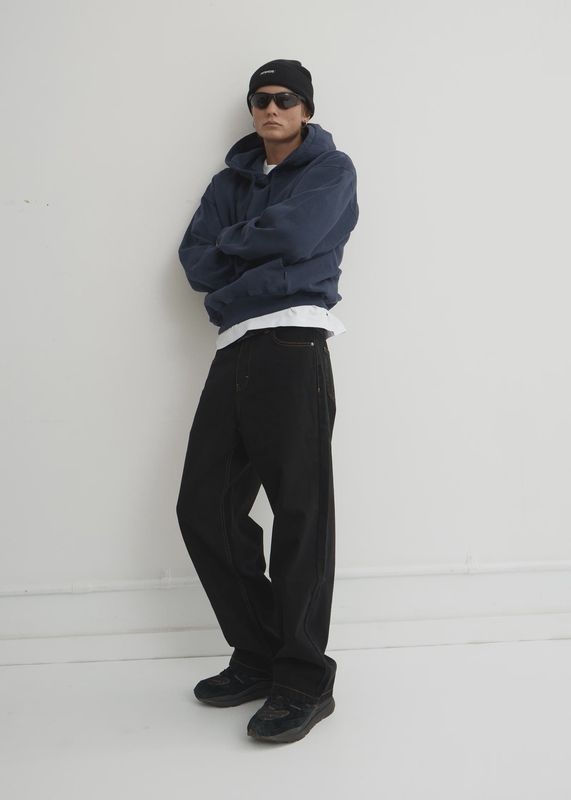 Pablo Denim Baggy Jean Denim - Washed Black