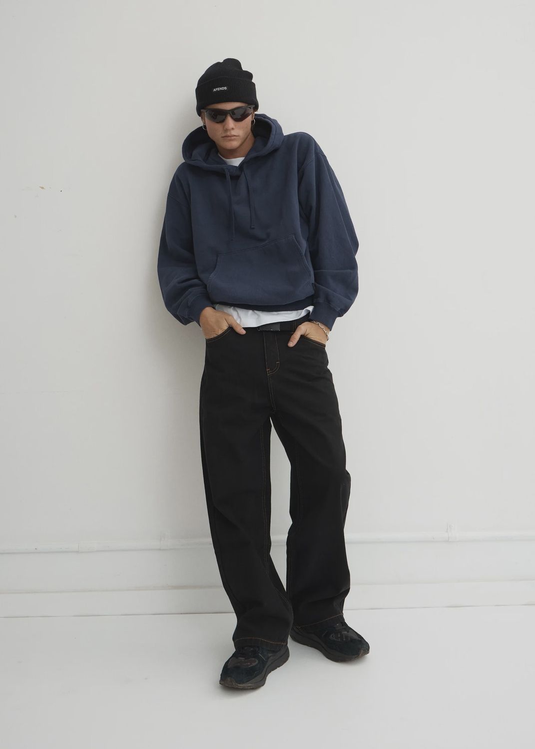 Pablo Denim Baggy Jean Denim - Washed Black, Size: 28