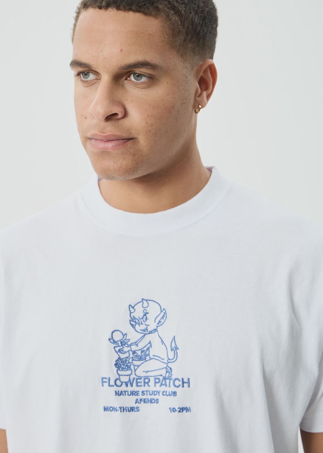 Flower Patch- Heavyweight Boxy Tee, Size: XS