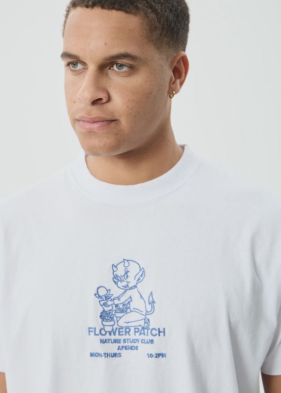 Flower Patch- Heavyweight Boxy Tee