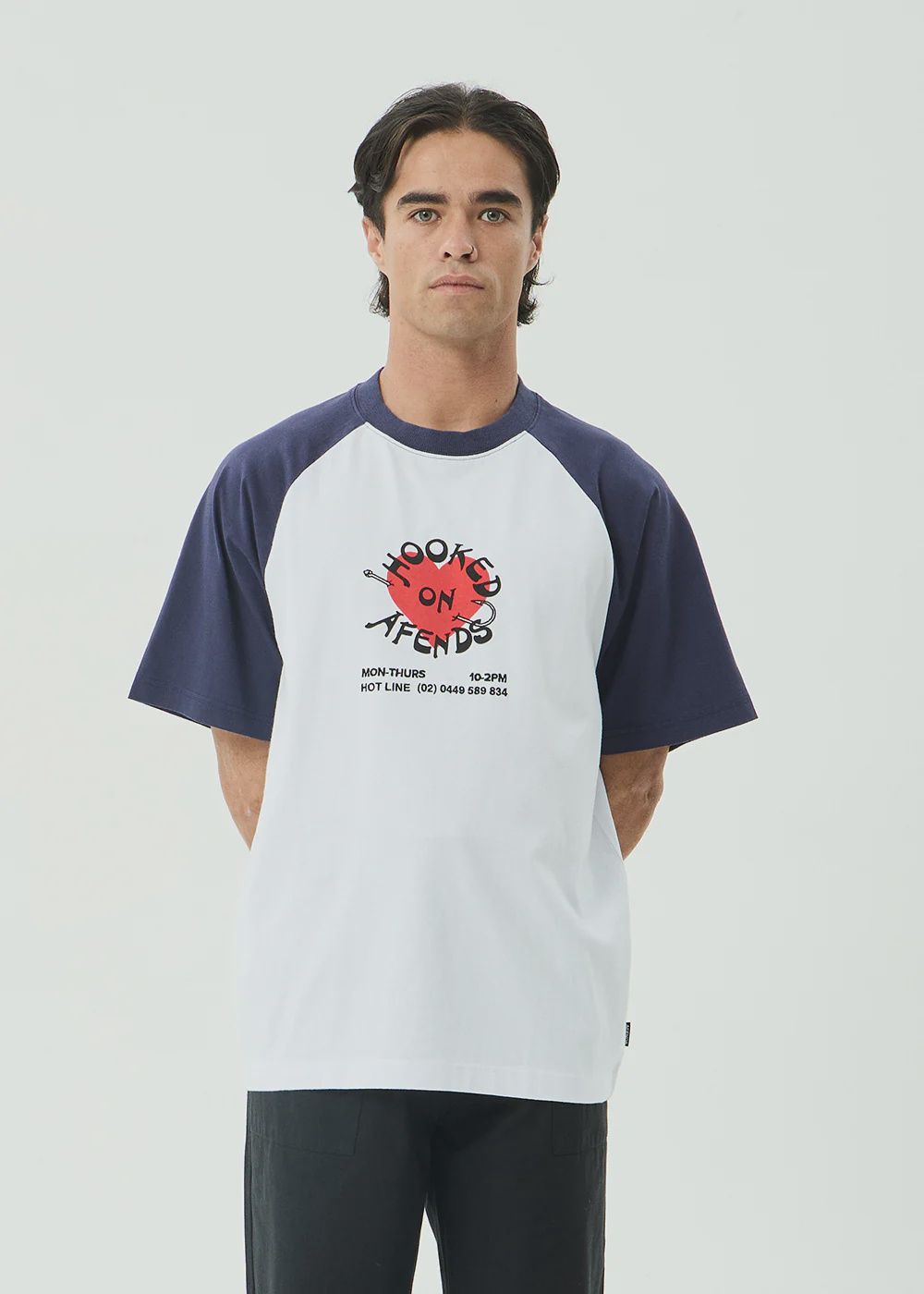 Hooked Heavyweight Raglan Tee, Size: XS