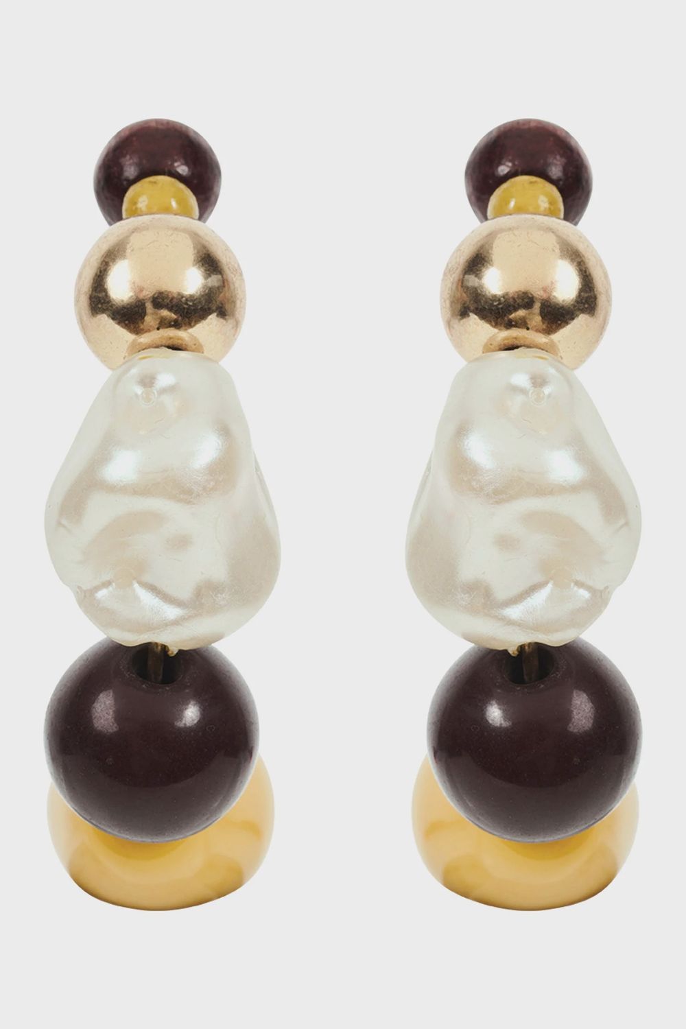 Oman Beaded Earring - Pearl