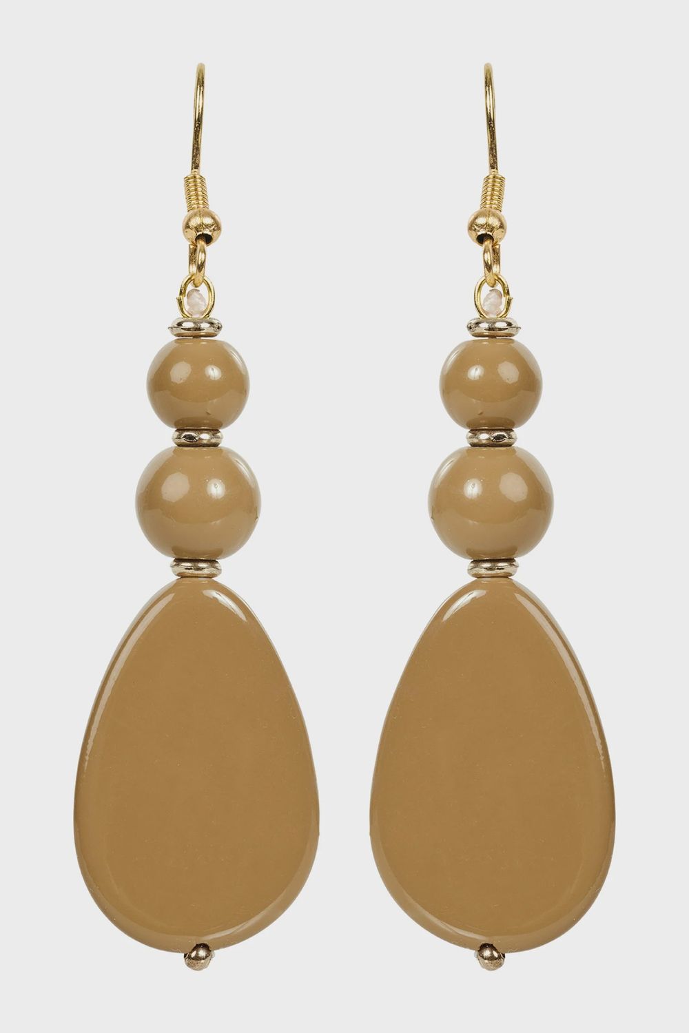 Oman Beaded Earring - Camel