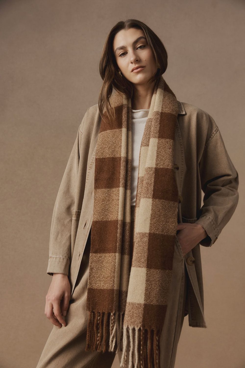 ZALA SCARF - DUNE