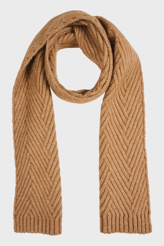 SABLE KNIT SCARF - MOCHA