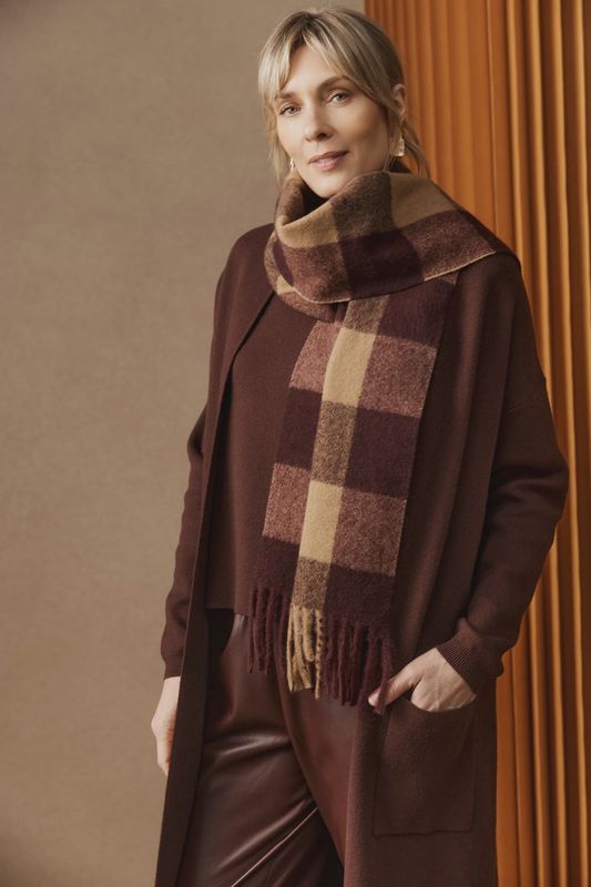 ZALA SCARF - MAHOGANY