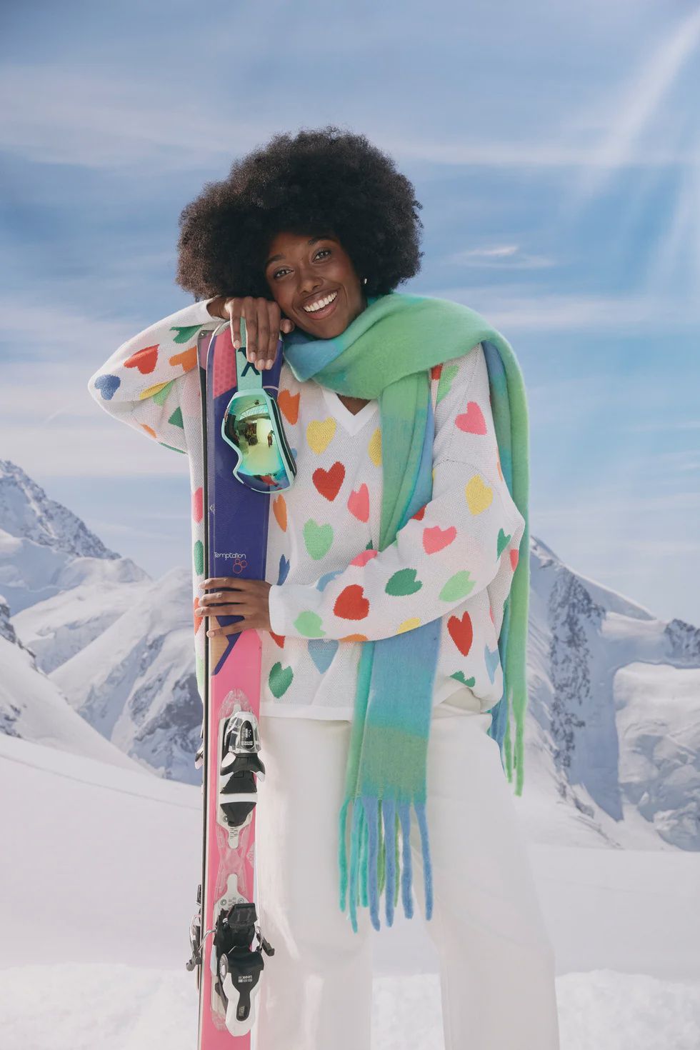 Niseko Check Scarf - Green