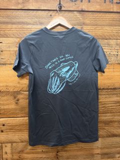 Cuttys Kids Tee  - Light Blue/Navy