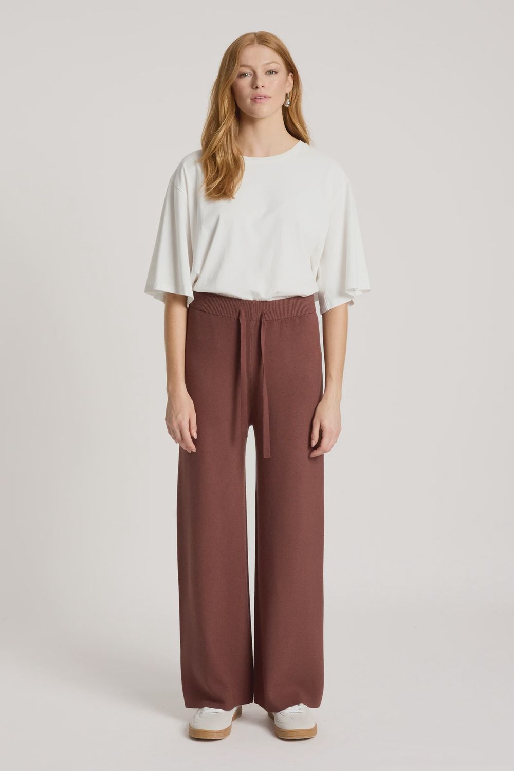 Samira Knit Pant - Mahogany, Size: XS/S