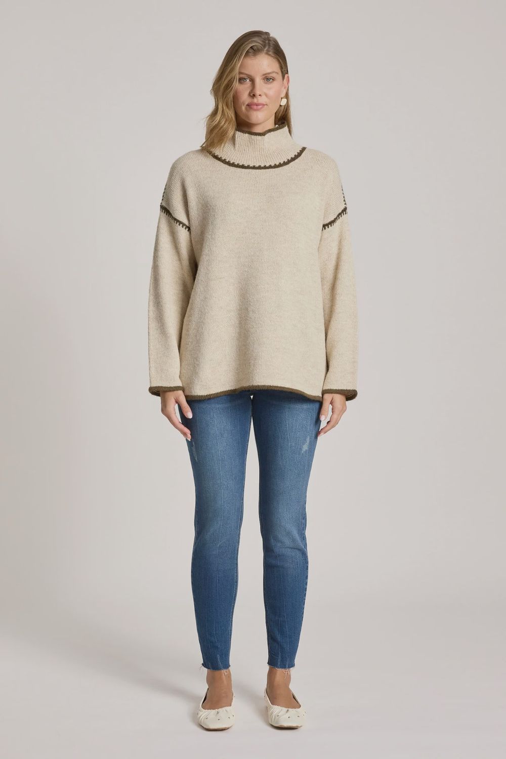 Orin Jumper - Dune/Olive