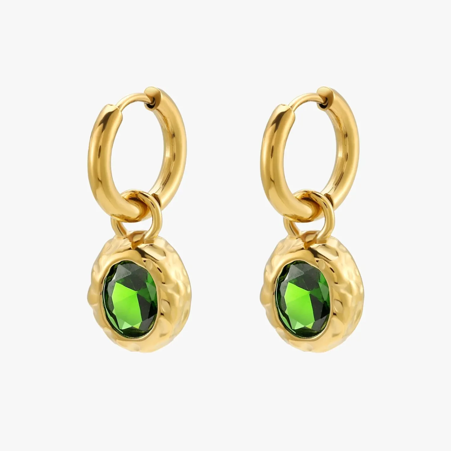 Olive Earrings, Colour: Gold Plated