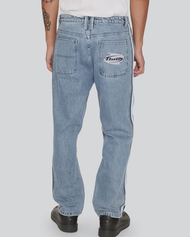 Split Decisions Slacker Relaxed Denim Jean - Vintage Stone Blue