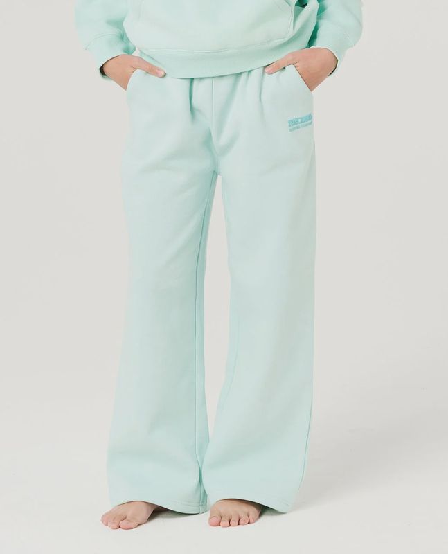 SURF PUFF WIDE LEG T PANT-GIRL Light Sea Blue