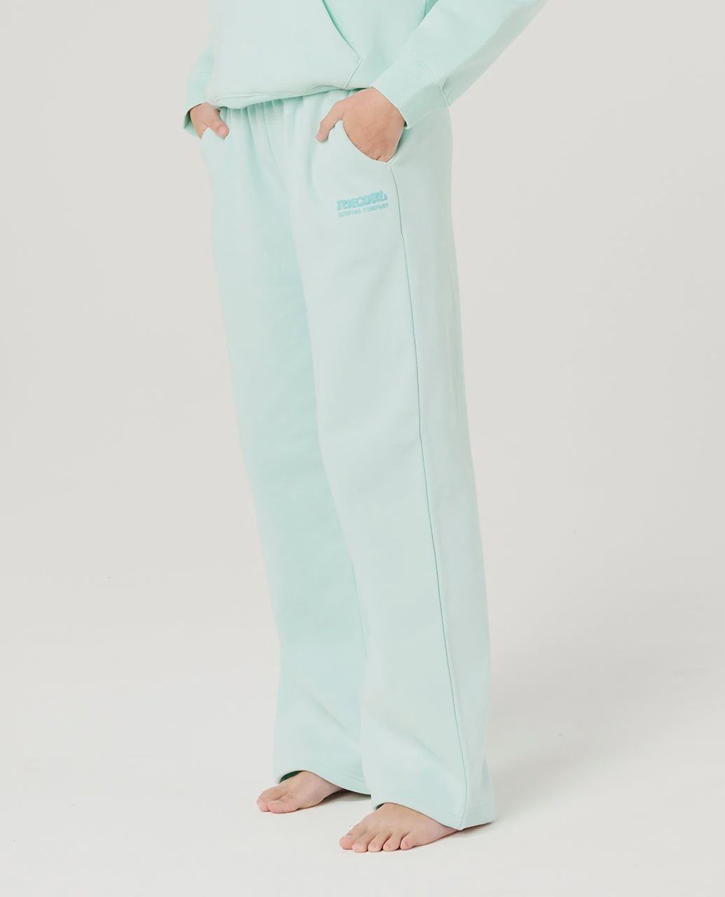 SURF PUFF WIDE LEG T PANT-GIRL Light Sea Blue, Size: 8