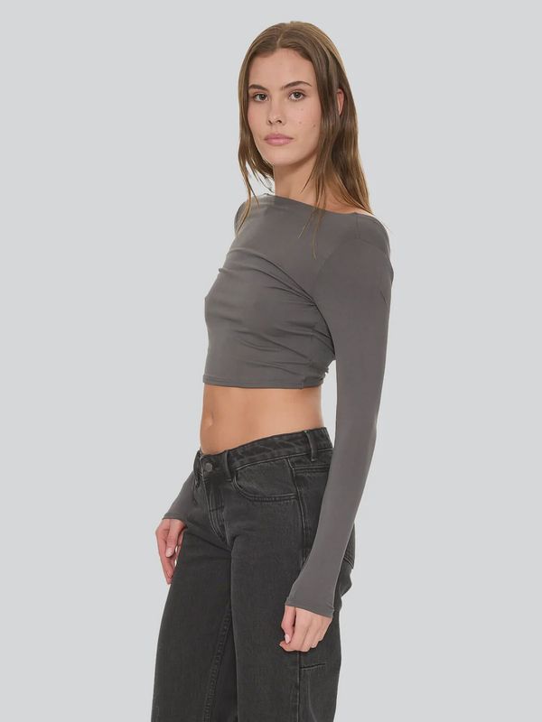 Reese Backless Long Sleeve Top
