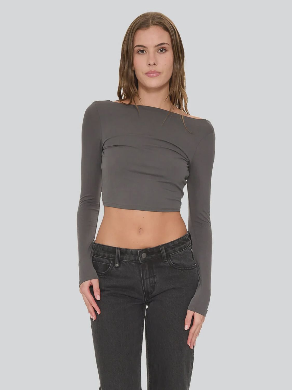 Reese Backless Long Sleeve Top, Size: XS