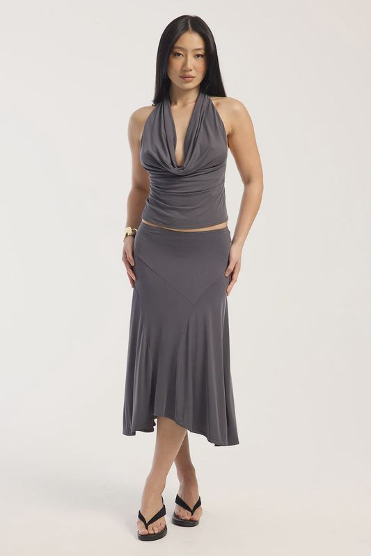 Sienna Midi Skirt Petrol