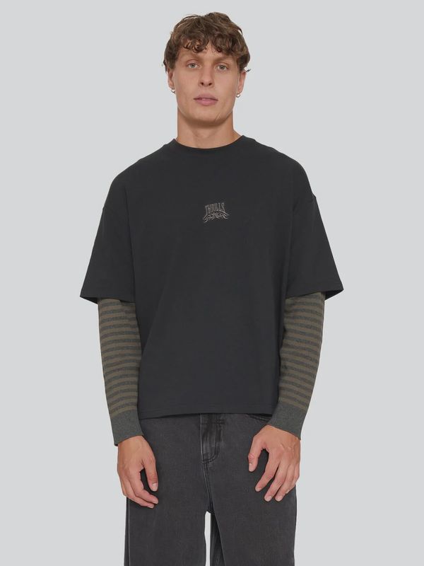 What We Believe Layer Oversize Box Crop Long Sleeve Tee