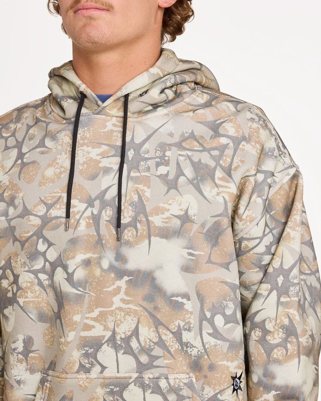Mens Psych Camo Pullover Hood