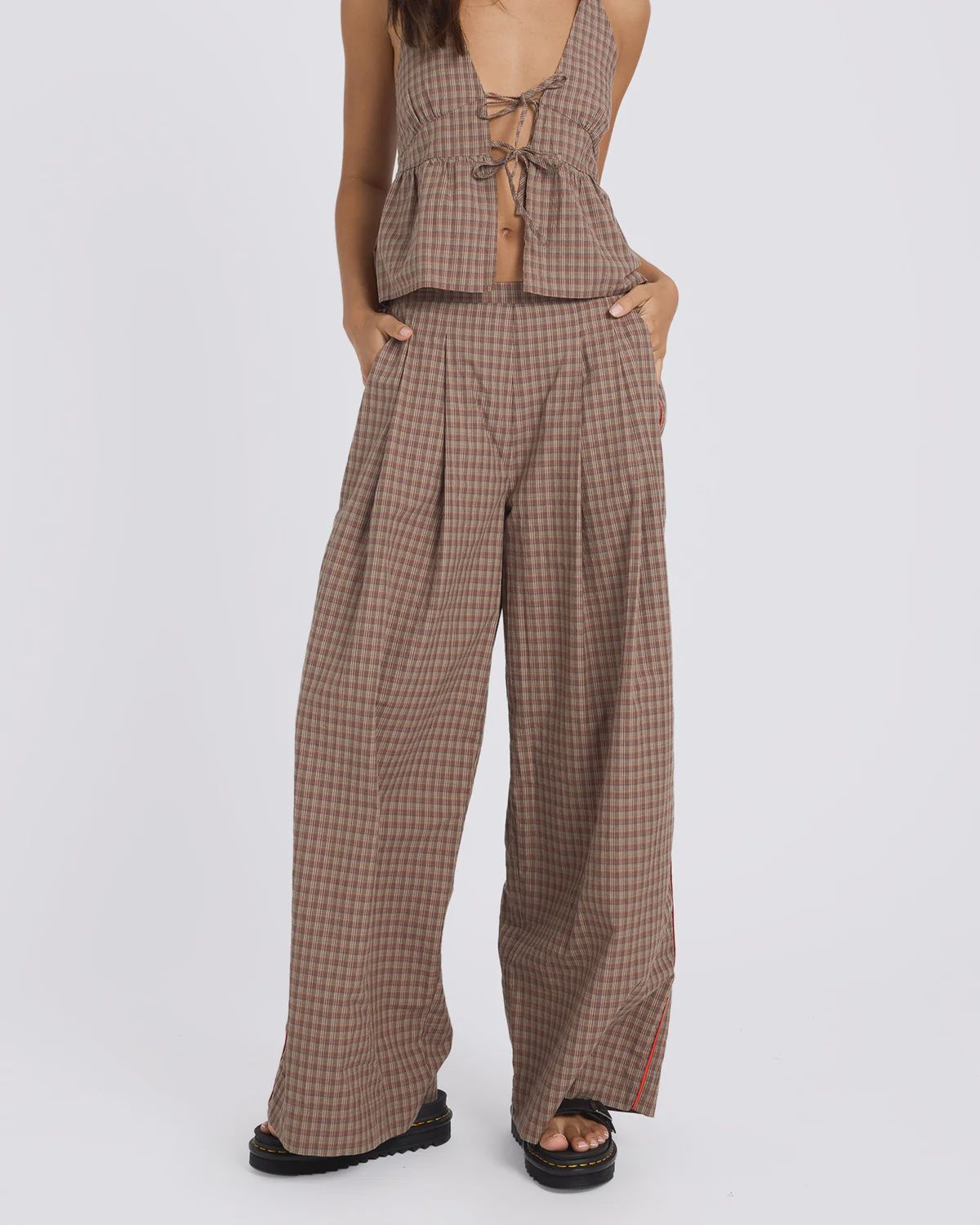 Checker Pant, Size: XS