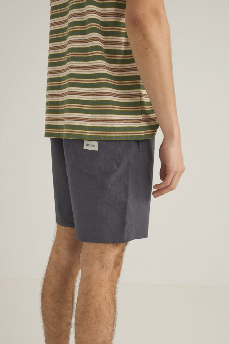 Textured Linen Jam - Navy, Size: 28