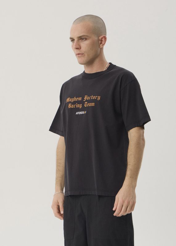Mayhem Heavyweight Boxy Tee-Stone Black