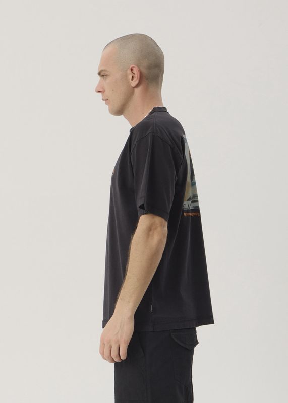 Mayhem Heavyweight Boxy Tee-Stone Black
