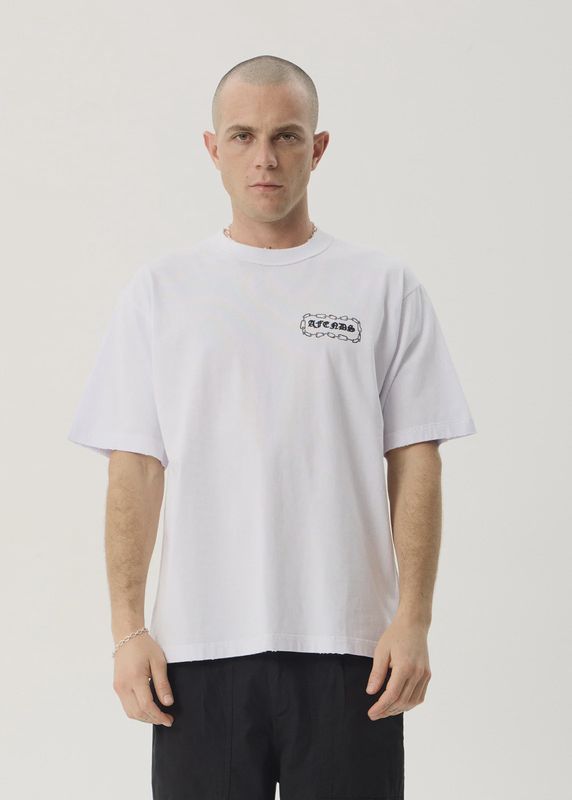Spiritual Recycled Heavyweight Boxy Tee- White