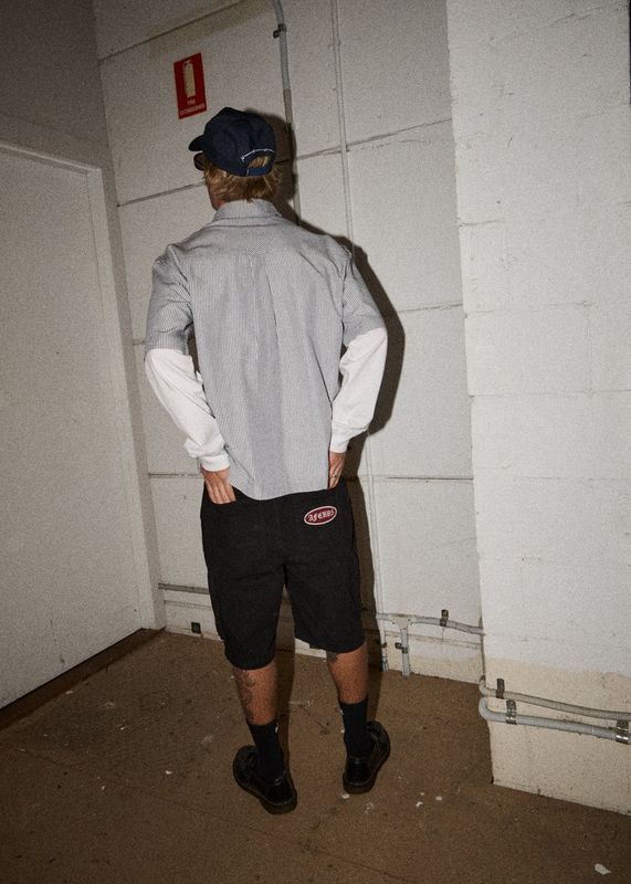Summit Pleated Cargo Short 22 - Washed Black