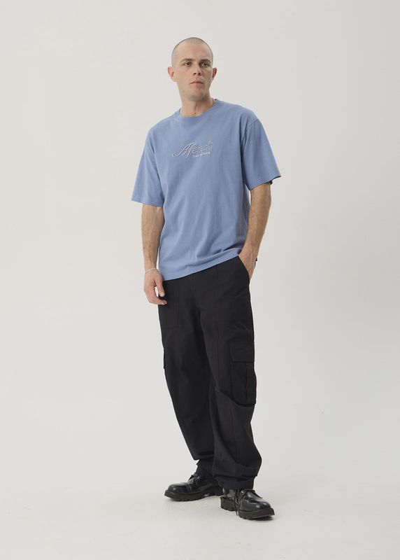 Horoscope Boxy Tee-Washed Slate Blue