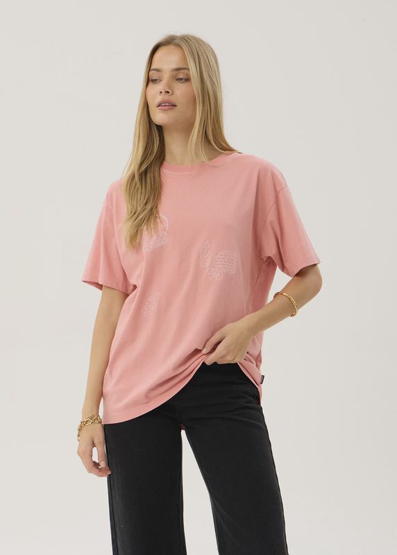Unbound Oversized Tee- Dusty Pink