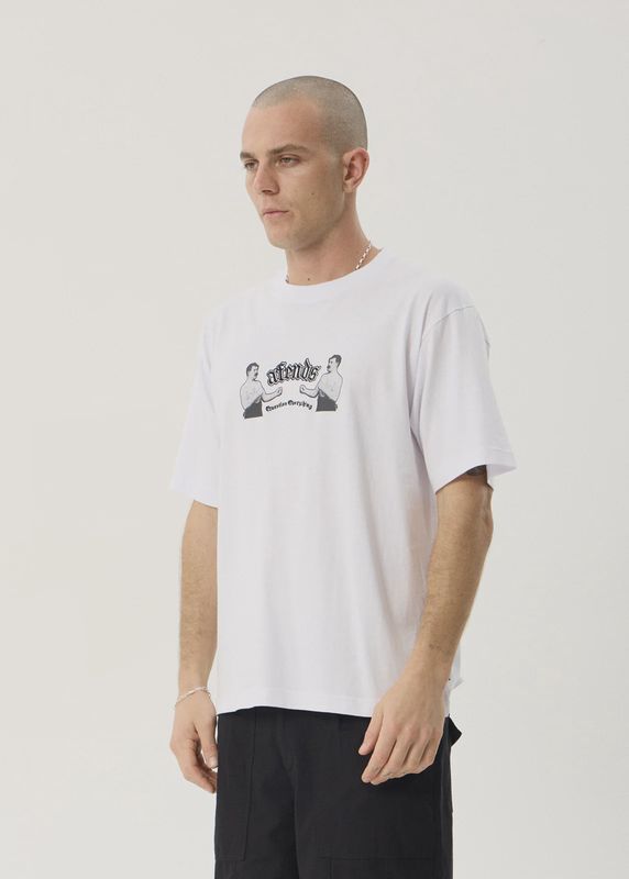 Stick Em Up Boxy Tee- White