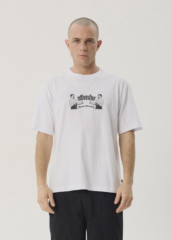 Stick Em Up Boxy Tee- White