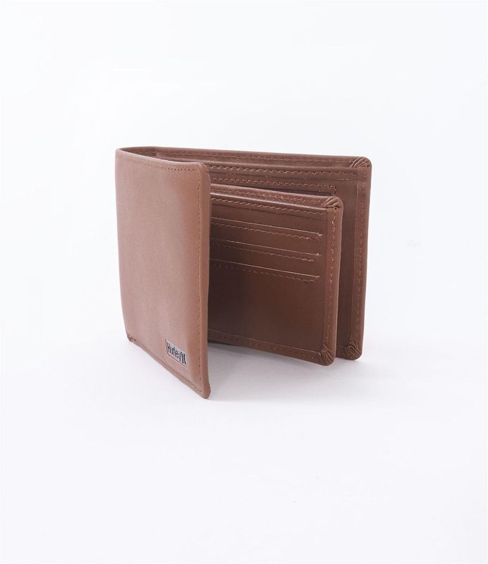 Hurley Wallet Leather Mens One and Only-Tan