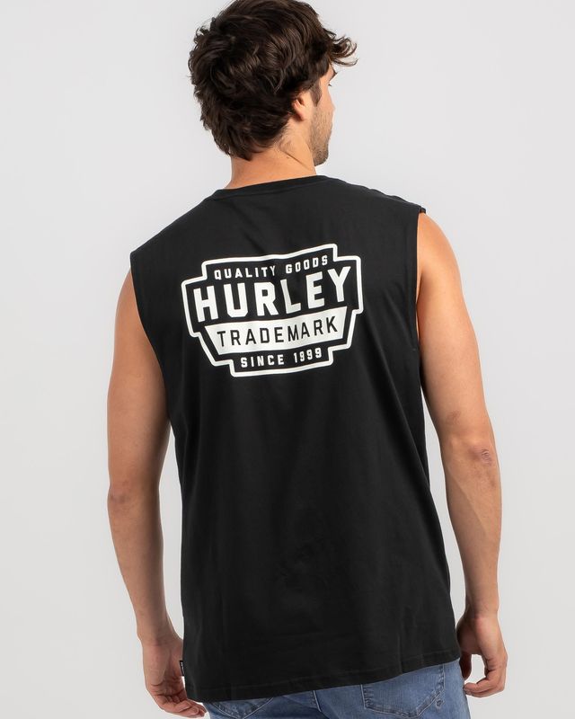 Hurley Gas Works Muscle Tee-Black