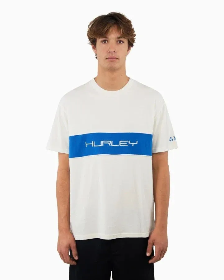 Hurley Toners Tee- White Blue