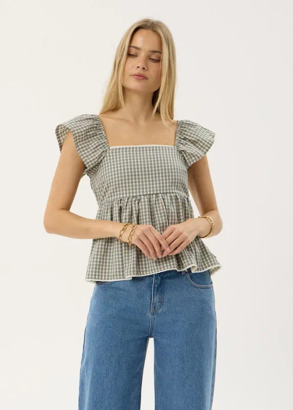 Drew Top- Alpine Check