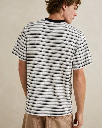 VINTAGE STRIPE SS T-SHIRT-Natural