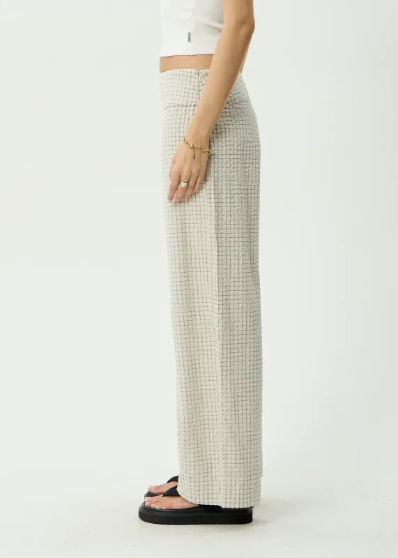 Sofia Wide Leg Pant- Reverb Moonbeam Check