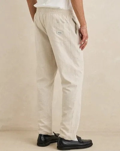 Linen Jam Pant-Bone, Size: 28
