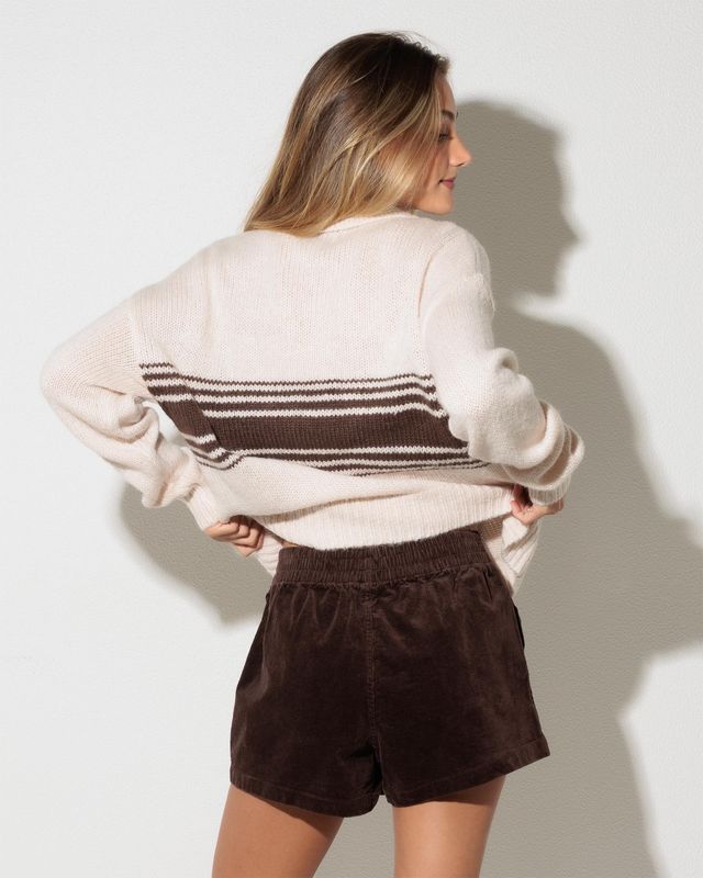 Cord Sundown Everyday Shorts-Espresso