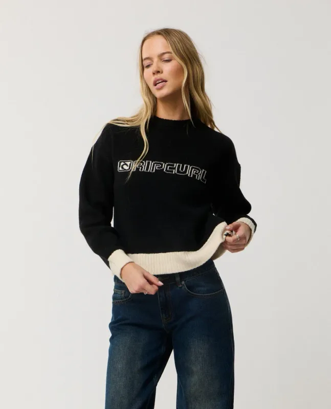 Archive Script Knit- Black