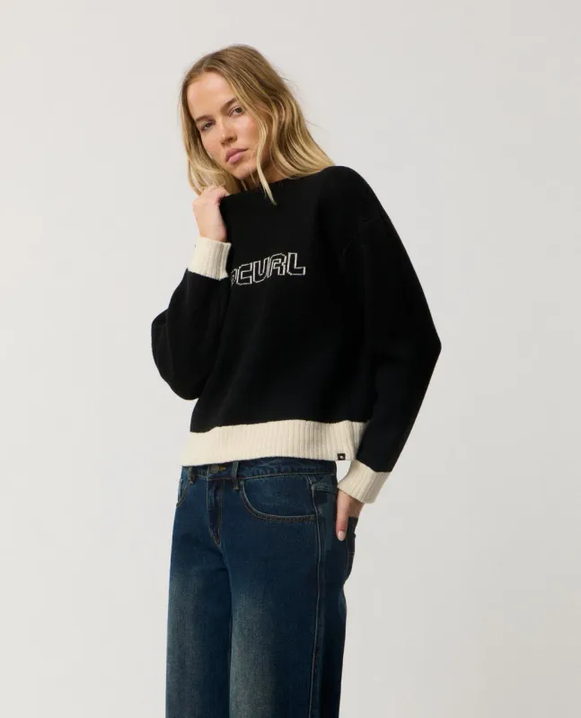 Archive Script Knit- Black