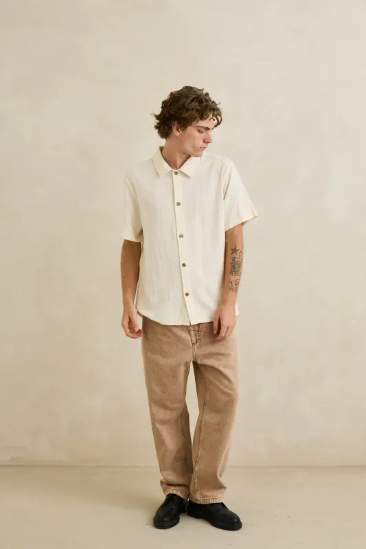 SUNDOWN SS SHIRT – NEUTRAL STRIPE