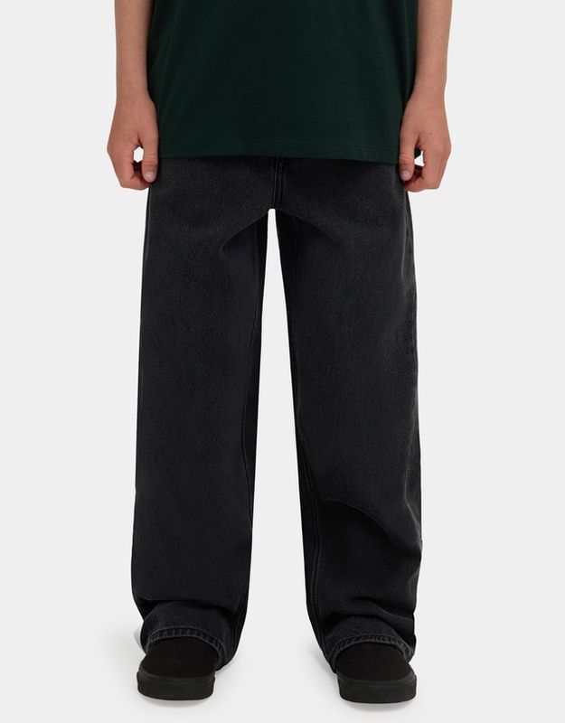 Billow II Denim Jeans-Boys Washed Black