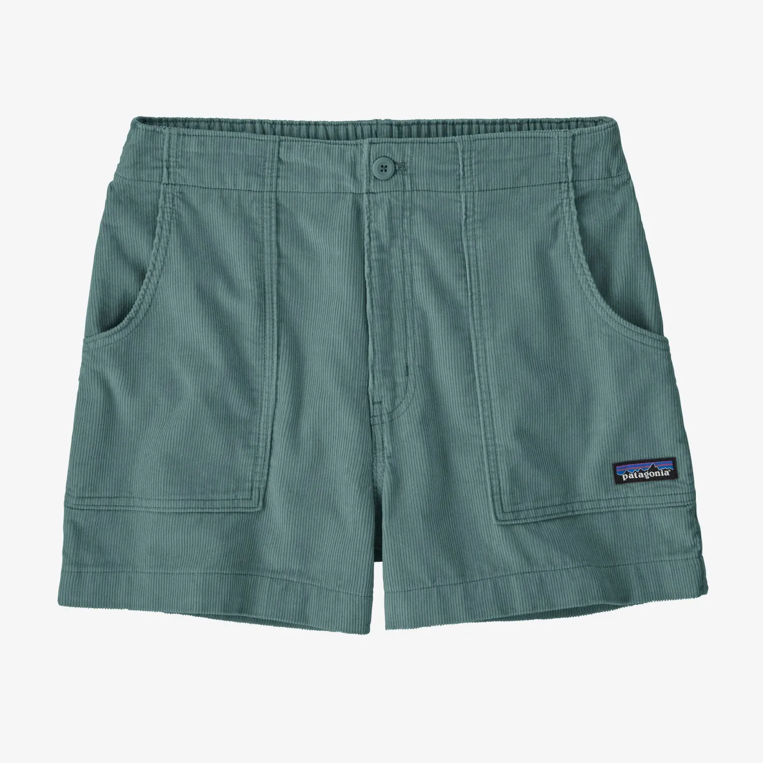 Retro Cord Shorts-Blue Sage, Size: XS