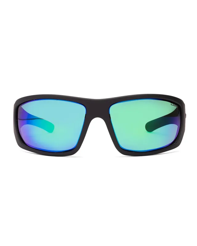 Kuta- Green Mirror Polarised Matt Black