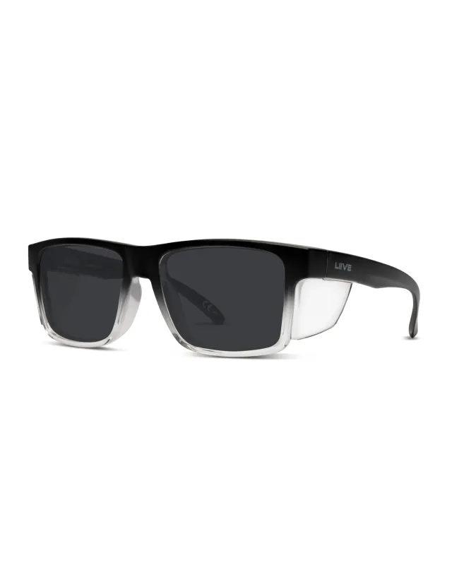 Tradie Safety Matt Black Fade Clear Blinker
