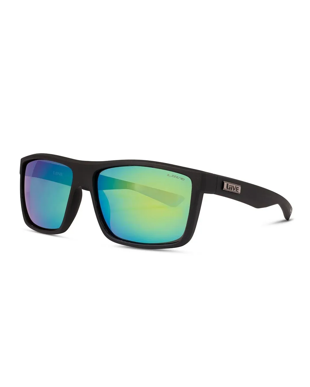 Tuban - Green Mirror Polarised  Matt Black