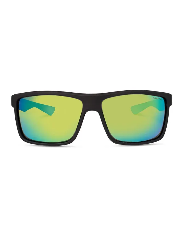 Tuban - Green Mirror Polarised  Matt Black